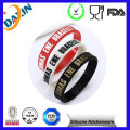 China Factory Small MOQ Debossed Silicone Customized Bracelet